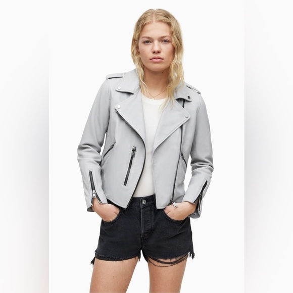 All Saints Fern Biker Jacket - Picture 3 of 12